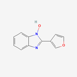 molecular formula C11H8N2O2 B12872871 2-(Furan-3-yl)-1H-benzo[d]imidazol-1-ol 