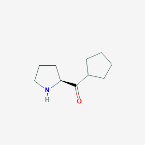 molecular formula C10H17NO B12872879 (S)-Cyclopentyl(pyrrolidin-2-yl)methanone 