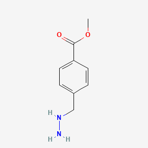 molecular formula C9H12N2O2 B12872896 Methyl 4-(hydrazinylmethyl)benzoate 