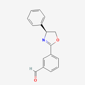 (S)-3-(4-Phenyl-4,5-dihydrooxazol-2-yl)benzaldehyde