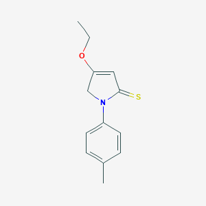 B128729 1-p-Tolyl-4-ethoxy-1H-pyrrole-2(5H)-thione CAS No. 141694-15-7
