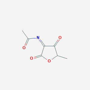 N-(5-Methyl-2,4-dioxodihydrofuran-3(2H)-ylidene)acetamide