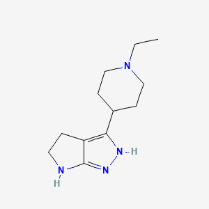 3-(1-Ethylpiperidin-4-yl)-1,2,4,5-tetrahydropyrrolo[2,3-c]pyrazole