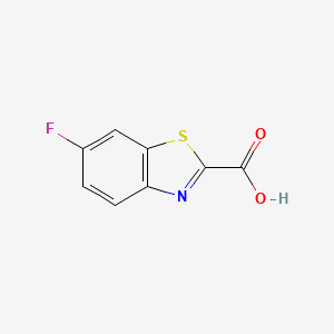 molecular formula C8H4FNO2S B1287295 6-Fluorobenzo[d]thiazole-2-carboxylic acid CAS No. 479028-67-6