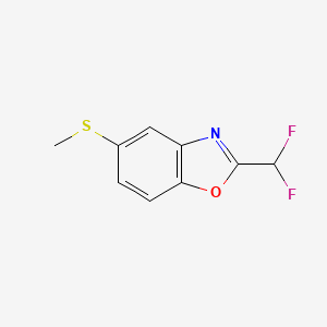 2-(Difluoromethyl)-5-(methylthio)benzo[d]oxazole