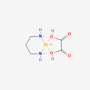 molecular formula C5H10N2O4Pt B12872964 Platinum, [ethanedioato(2-)-O,O'](1,3-propanediamine-N,N')- CAS No. 71418-09-2