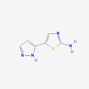 5-(1H-Pyrazol-3-yl)thiazol-2-amine