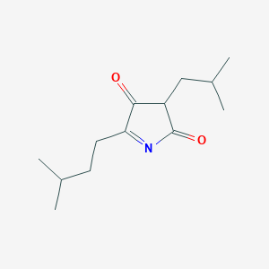 molecular formula C13H21NO2 B12873020 3-Isobutyl-5-isopentyl-2H-pyrrole-2,4(3H)-dione 