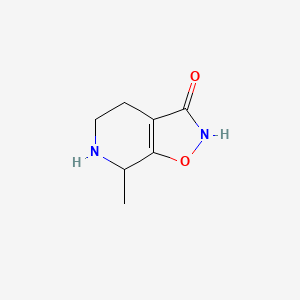 molecular formula C7H10N2O2 B12873047 7-Methyl-4,5,6,7-tetrahydroisoxazolo[5,4-c]pyridin-3(2H)-one 