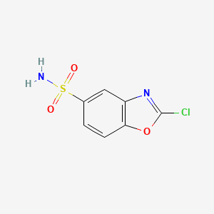 molecular formula C7H5ClN2O3S B12873081 2-Chlorobenzo[d]oxazole-5-sulfonamide 