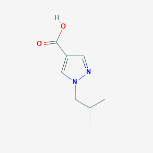 molecular formula C8H12N2O2 B1287311 1-Isobutyl-1H-pyrazole-4-carboxylic acid CAS No. 1006494-65-0