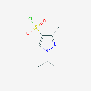 molecular formula C7H11ClN2O2S B1287312 1-Isopropyl-3-methyl-1H-pyrazole-4-sulfonyl chloride CAS No. 1006453-71-9