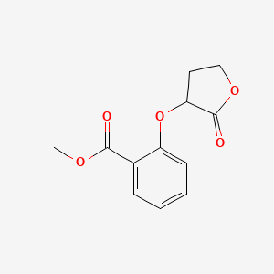 molecular formula C12H12O5 B12873155 Methyl 2-[(2-oxooxolan-3-yl)oxy]benzoate CAS No. 58835-31-7