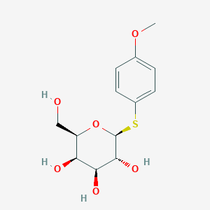 molecular formula C13H18O6S B12873194 p-Methoxyphenyl 1-thio-b-D-galactopyranoside 