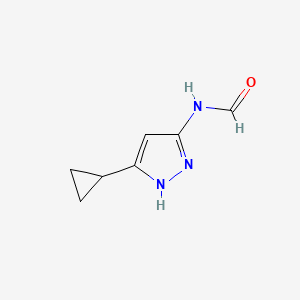 N-(5-Cyclopropyl-1H-pyrazol-3-yl)formamide