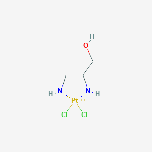 molecular formula C3H8Cl2N2OPt B12873288 Platinum, dichloro(2,3-diamino-1-propanol-N,N') 