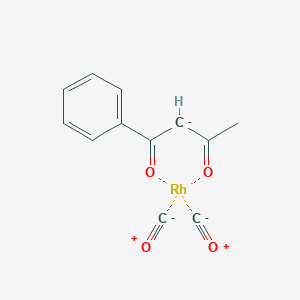 molecular formula C12H9O4Rh- B12873317 Dicarbonyl(1-phenyl-1,3-butanedionato)rhodium 