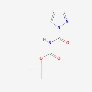 molecular formula C9H13N3O3 B12873319 tert-Butyl 1H-pyrazole-1-carbonylcarbamate 