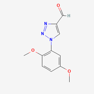 1-(2,5-dimethoxyphenyl)-1H-1,2,3-triazole-4-carbaldehyde