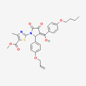 Methyl 2-(2-(4-(allyloxy)phenyl)-3-(4-butoxybenzoyl)-4-hydroxy-5-oxo-2,5-dihydro-1H-pyrrol-1-yl)-4-methylthiazole-5-carboxylate