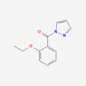 molecular formula C12H12N2O2 B12873367 (2-ethoxyphenyl)(1H-pyrazol-1-yl)methanone 