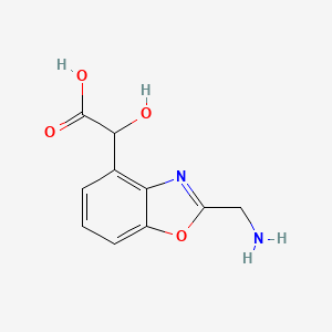 2-(Aminomethyl)-4-(carboxy(hydroxy)methyl)benzo[d]oxazole