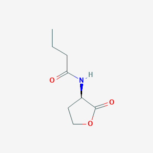 molecular formula C8H13NO3 B12873399 (R)-N-(2-Oxotetrahydrofuran-3-yl)butyramide 