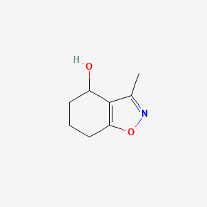 molecular formula C8H11NO2 B12873430 3-Methyl-4,5,6,7-tetrahydrobenzo[d]isoxazol-4-ol 