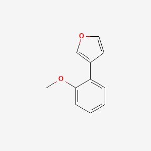 molecular formula C11H10O2 B12873444 3-(2-Methoxyphenyl)furan CAS No. 259266-91-6