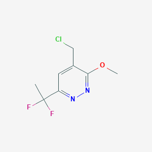 4-(Chloromethyl)-6-(1,1-difluoroethyl)-3-methoxypyridazine