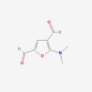 5-(Dimethylamino)furan-2,4-dicarbaldehyde