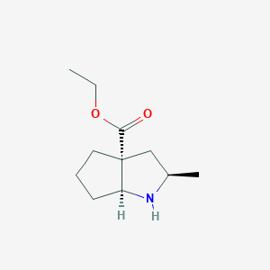 (2R,3AR,6aS)-ethyl 2-methyloctahydrocyclopenta[b]pyrrole-3a-carboxylate