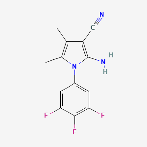 2-Amino-4,5-dimethyl-1-(3,4,5-trifluorophenyl)-1H-pyrrole-3-carbonitrile