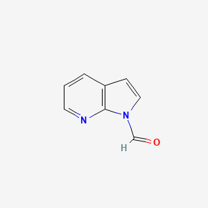 molecular formula C8H6N2O B12873570 1h-Pyrrolo[2,3-b]pyridine-1-carbaldehyde CAS No. 58246-78-9