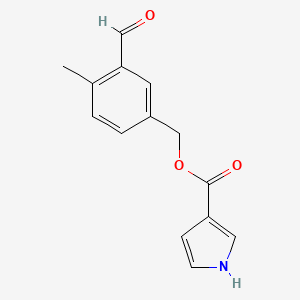 3-Formyl-4-methylbenzyl 1H-pyrrole-3-carboxylate