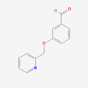 molecular formula C13H11NO2 B128736 3-(吡啶-2-基甲氧基)苯甲醛 CAS No. 158257-82-0