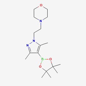 4-(2-(3,5-dimethyl-4-(4,4,5,5-tetramethyl-1,3,2-dioxaborolan-2-yl)-1H-pyrazol-1-yl)ethyl)morpholine