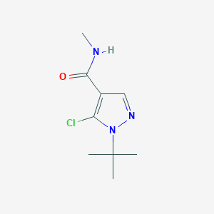 1H-Pyrazole-4-carboxamide, 5-chloro-1-(1,1-dimethylethyl)-N-methyl-