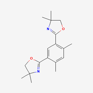 molecular formula C18H24N2O2 B12873745 2,2'-(4,6-Dimethyl-1,3-phenylene)bis(4,4-Dimethyl-4,5-dihydrooxazole) CAS No. 929896-23-1