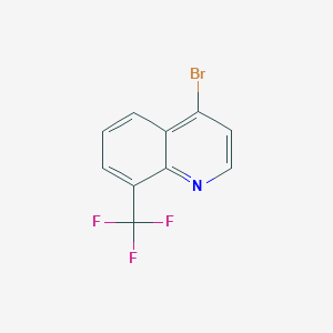 molecular formula C10H5BrF3N B1287379 4-溴-8-(三氟甲基)喹啉 CAS No. 260973-10-2