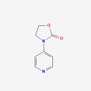 molecular formula C8H8N2O2 B12873824 3-(Pyridin-4-yl)oxazolidin-2-one 