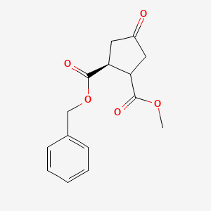 1-Benzyl 2-methyl (1S)-4-oxocyclopentane-1,2-dicarboxylate