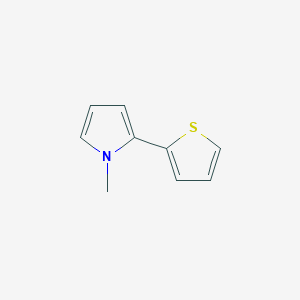 molecular formula C9H9NS B12873861 1-Methyl-2-(thiophen-2-yl)-1H-pyrrole CAS No. 34671-27-7