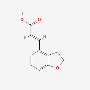 molecular formula C11H10O3 B12873865 3-(2,3-Dihydrobenzofuran-4-yl)acrylic acid 