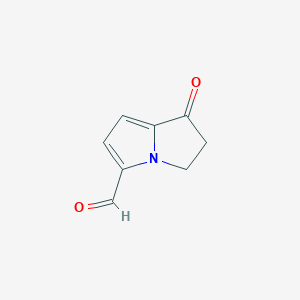 1-Oxo-2,3-dihydro-1H-pyrrolizine-5-carbaldehyde