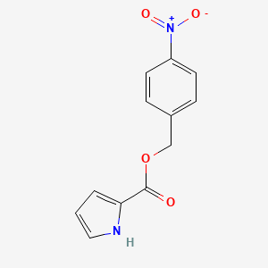 molecular formula C12H10N2O4 B12873880 4-Nitrobenzyl 1H-pyrrole-2-carboxylate 