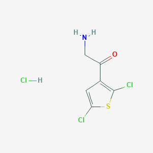 molecular formula C6H6Cl3NOS B1287389 2-Amino-1-(2,5-dichlorothiophen-3-yl)ethanone;hydrochloride CAS No. 88020-23-9