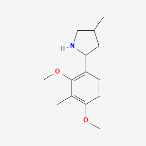 2-(2,4-Dimethoxy-3-methylphenyl)-4-methylpyrrolidine