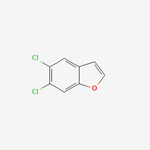 molecular formula C8H4Cl2O B12873938 5,6-Dichlorobenzofuran CAS No. 128852-82-4