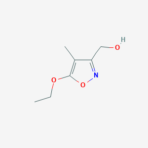 molecular formula C7H11NO3 B12873950 (5-Ethoxy-4-methylisoxazol-3-yl)methanol 